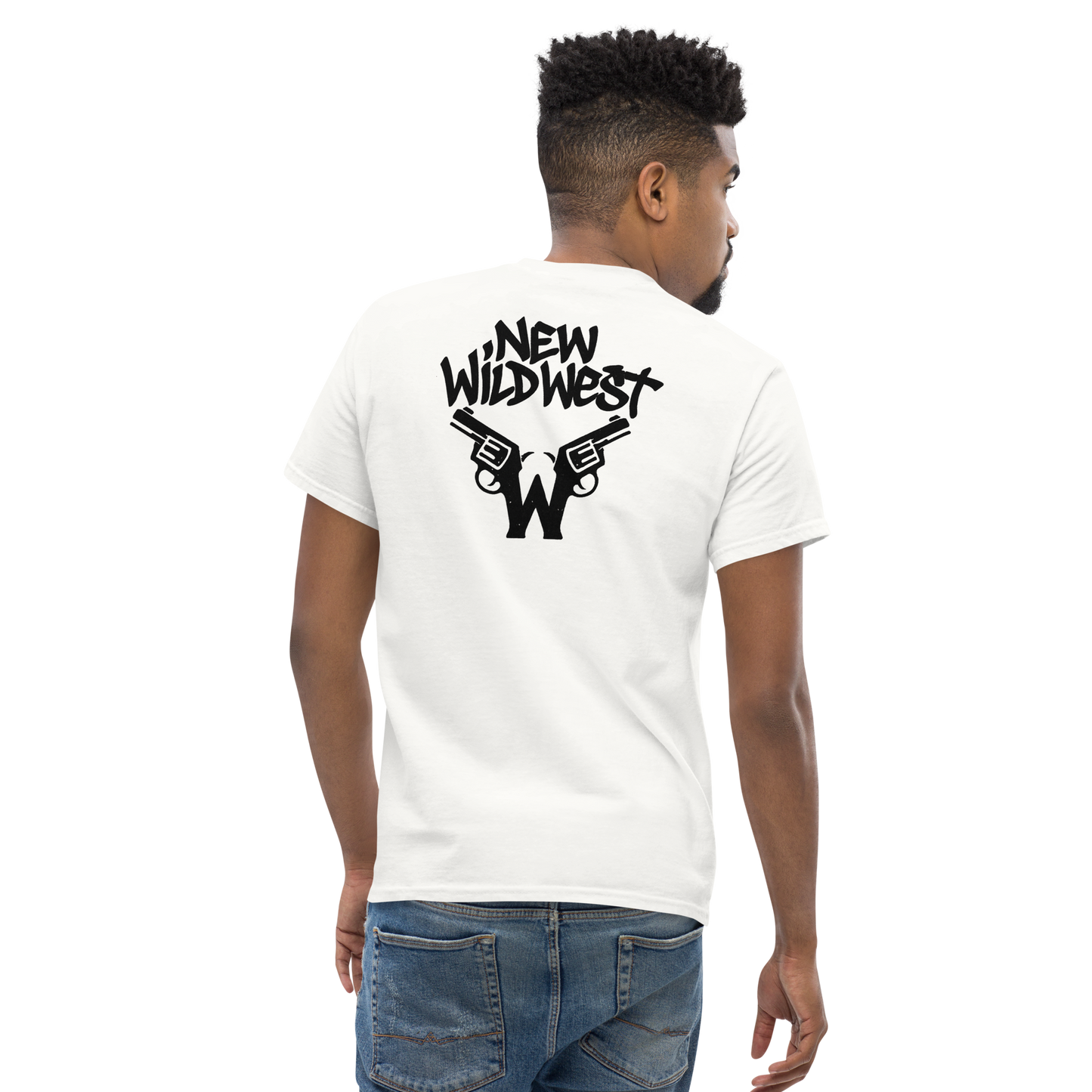 Klasyczny biały t-shirt NewWildWest