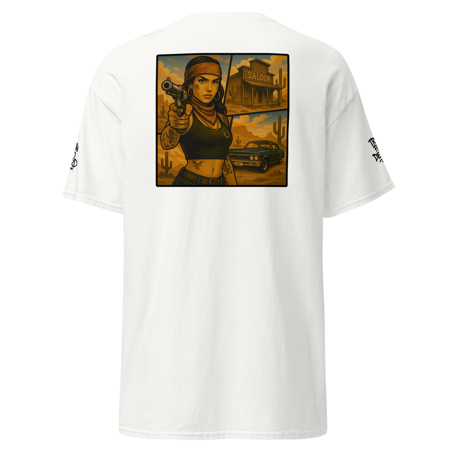 Klasyczny biały t-shirt (tył)