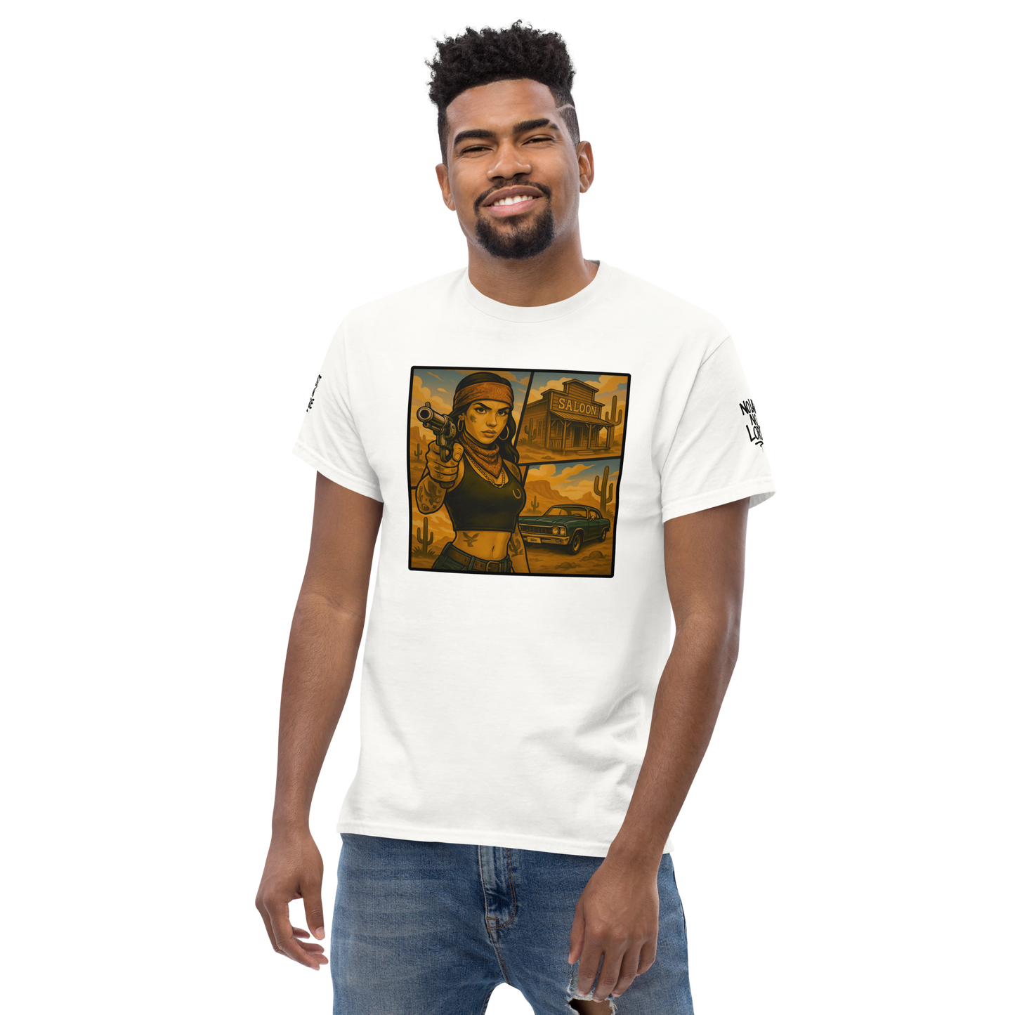 Klasyczny biały t-shirt (przód)