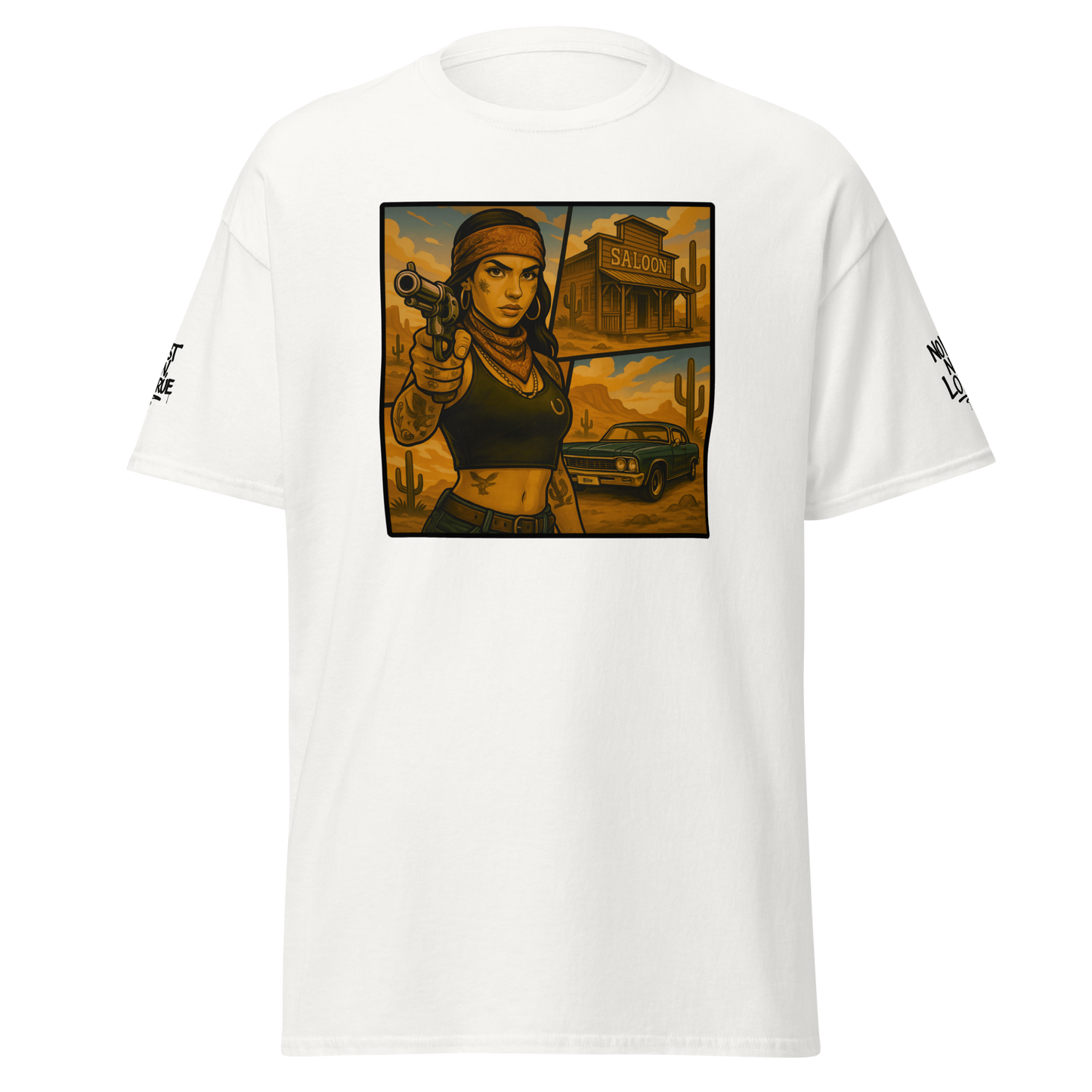 Klasyczny biały t-shirt (przód)