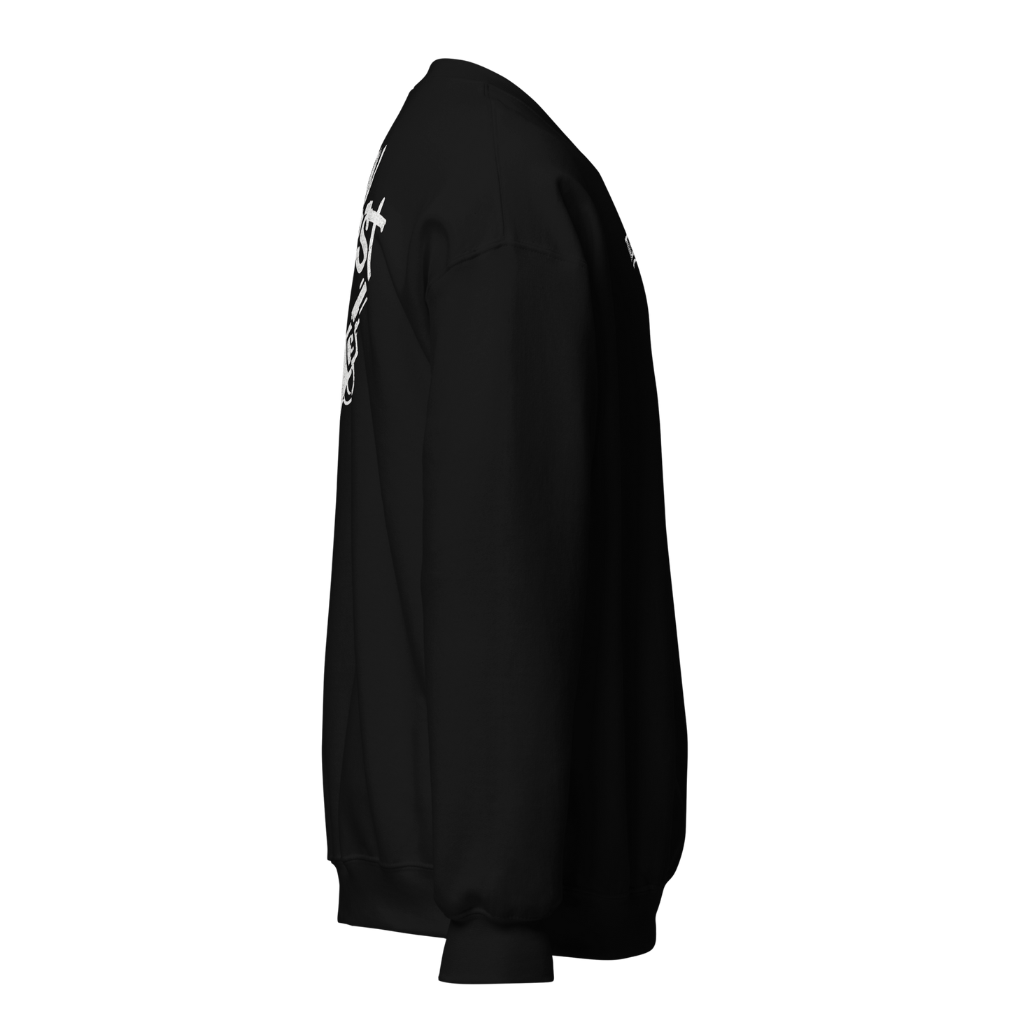 Czarna bluza typu sweatshirt