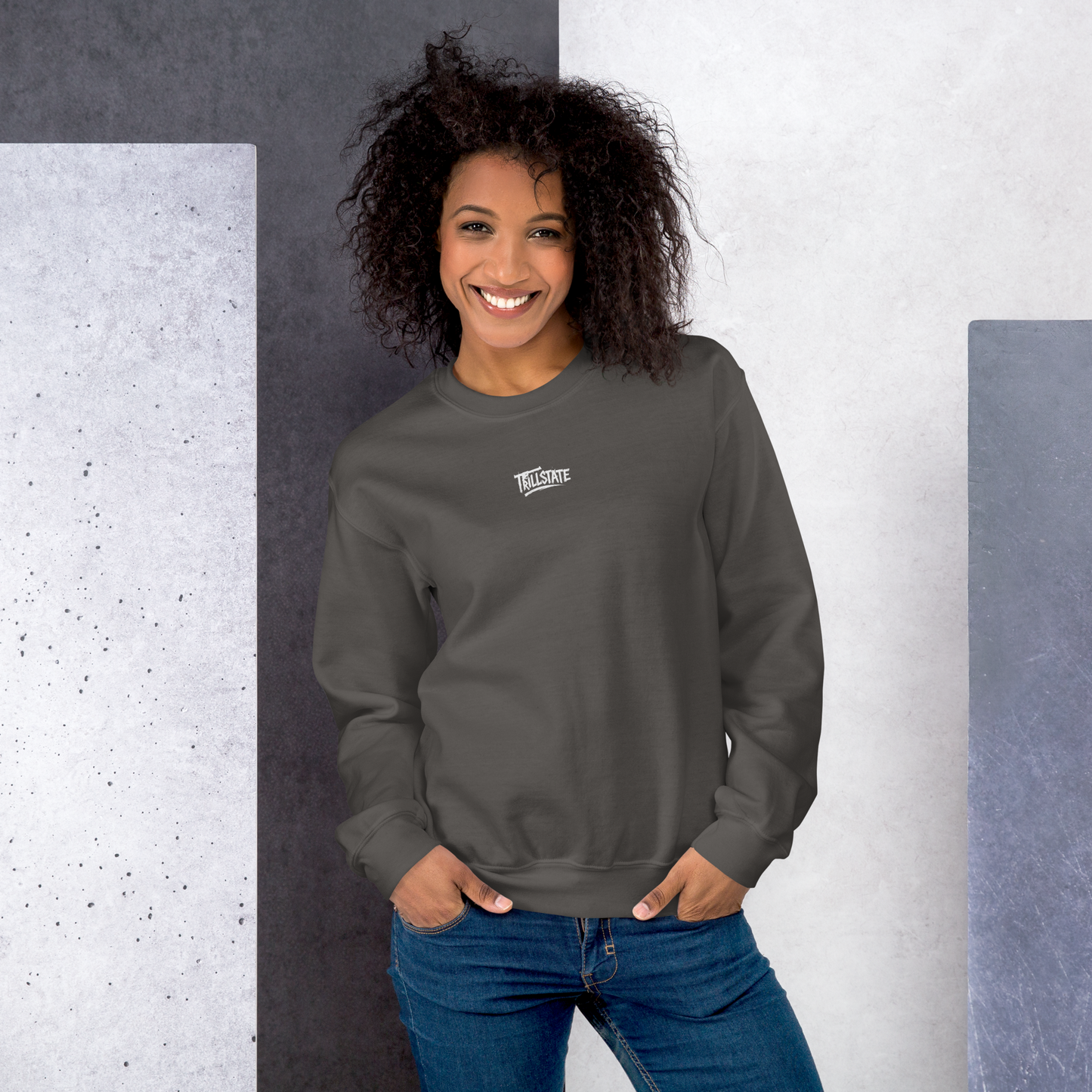 Bluza typu sweatshirt (węgiel drzewny)