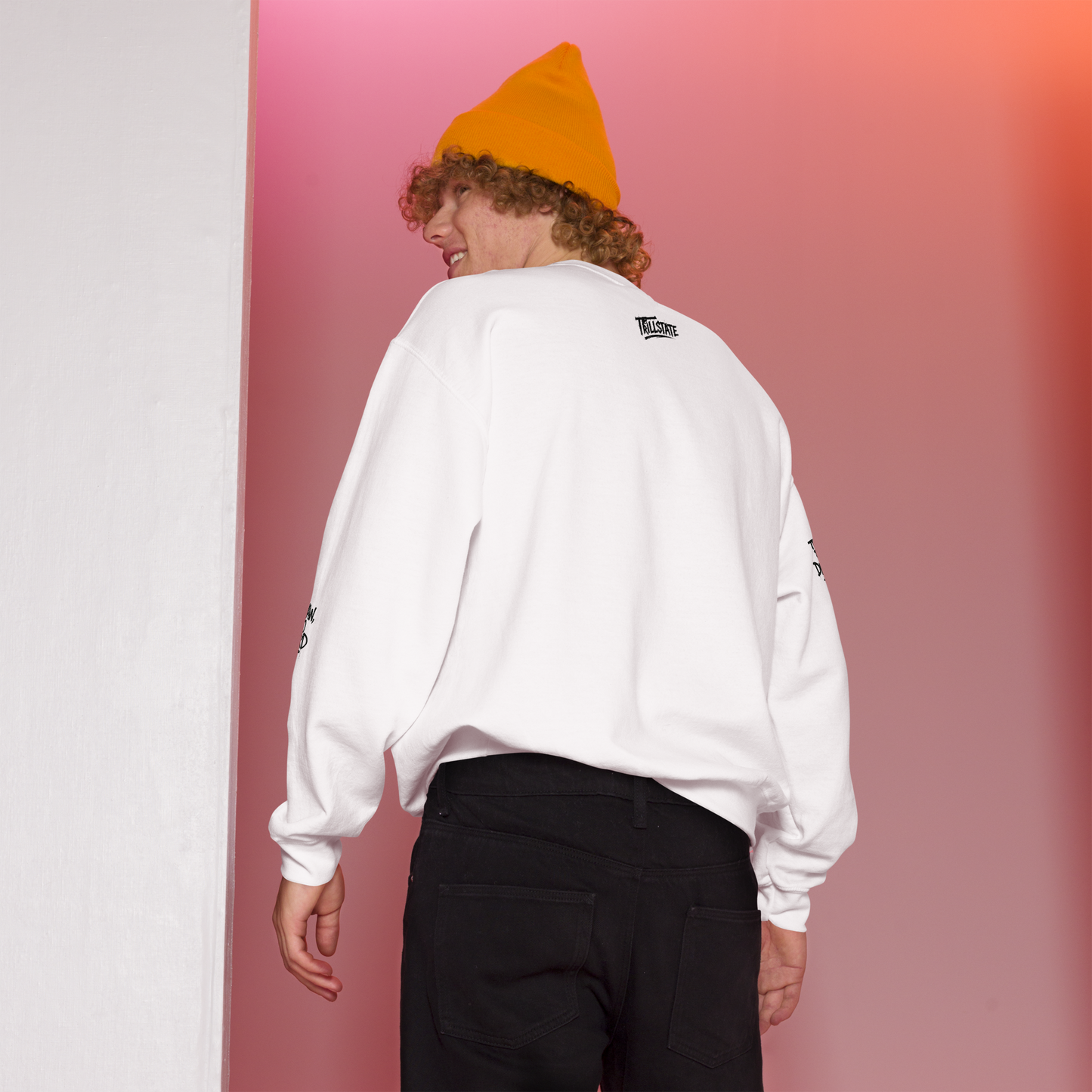 Biała bluza typu sweatshirt (przód)