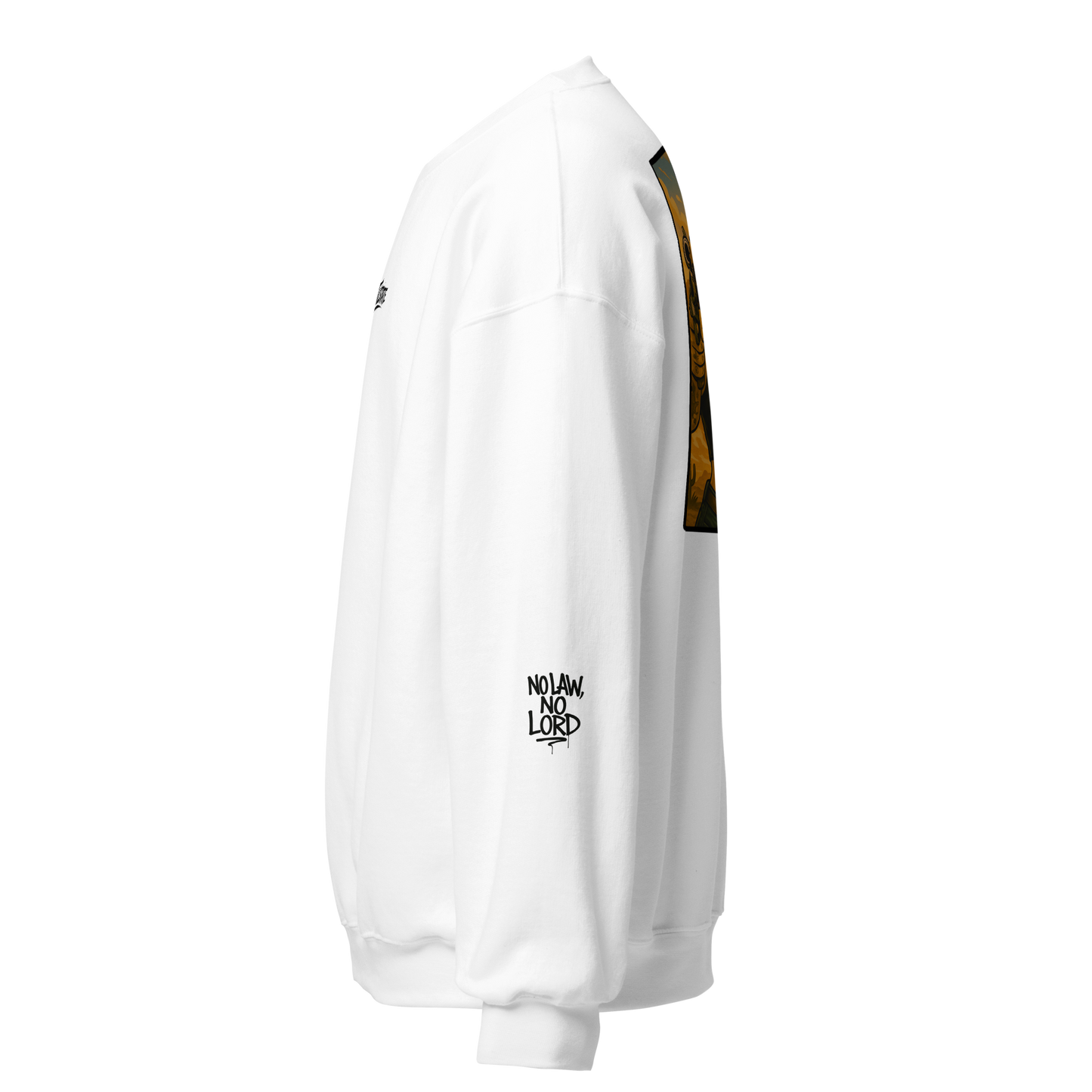 Biała bluza typu sweatshirt (tył)