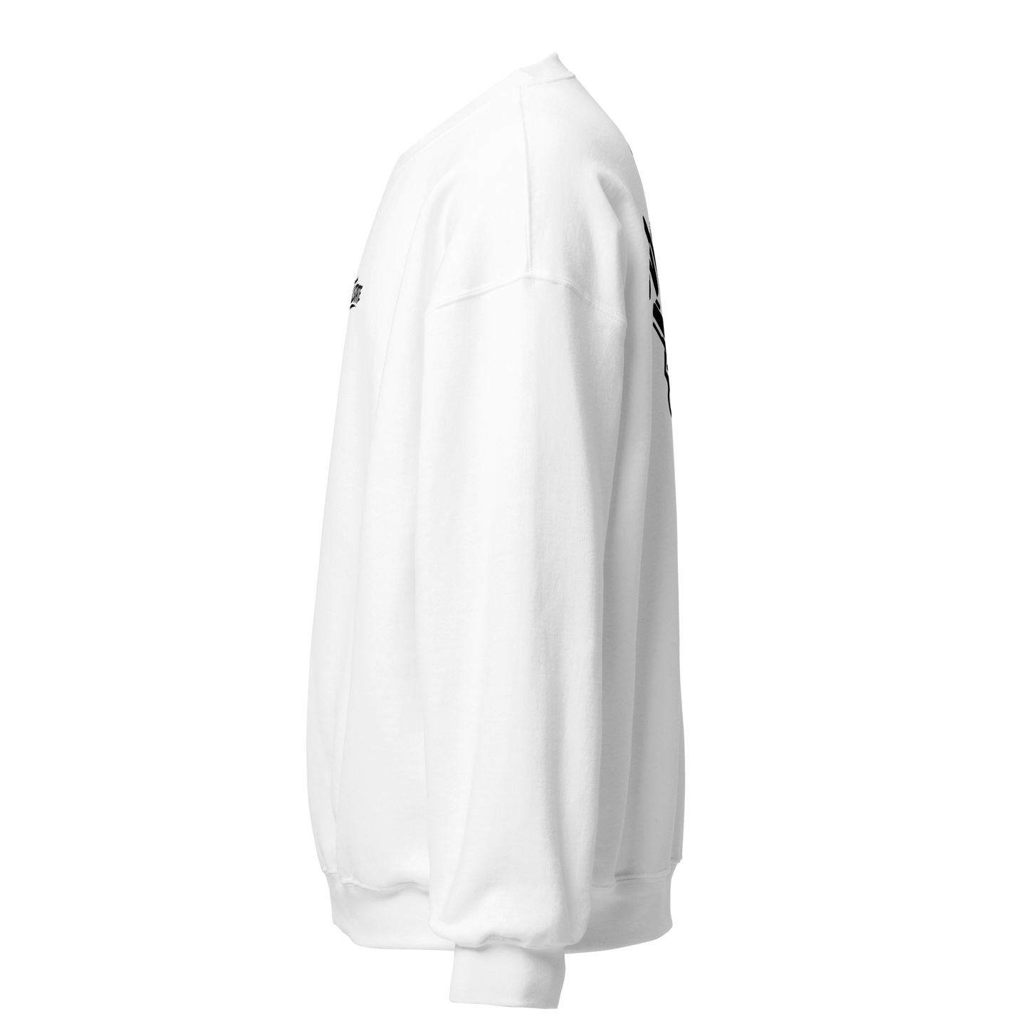 Biała bluza typu sweatshirt
