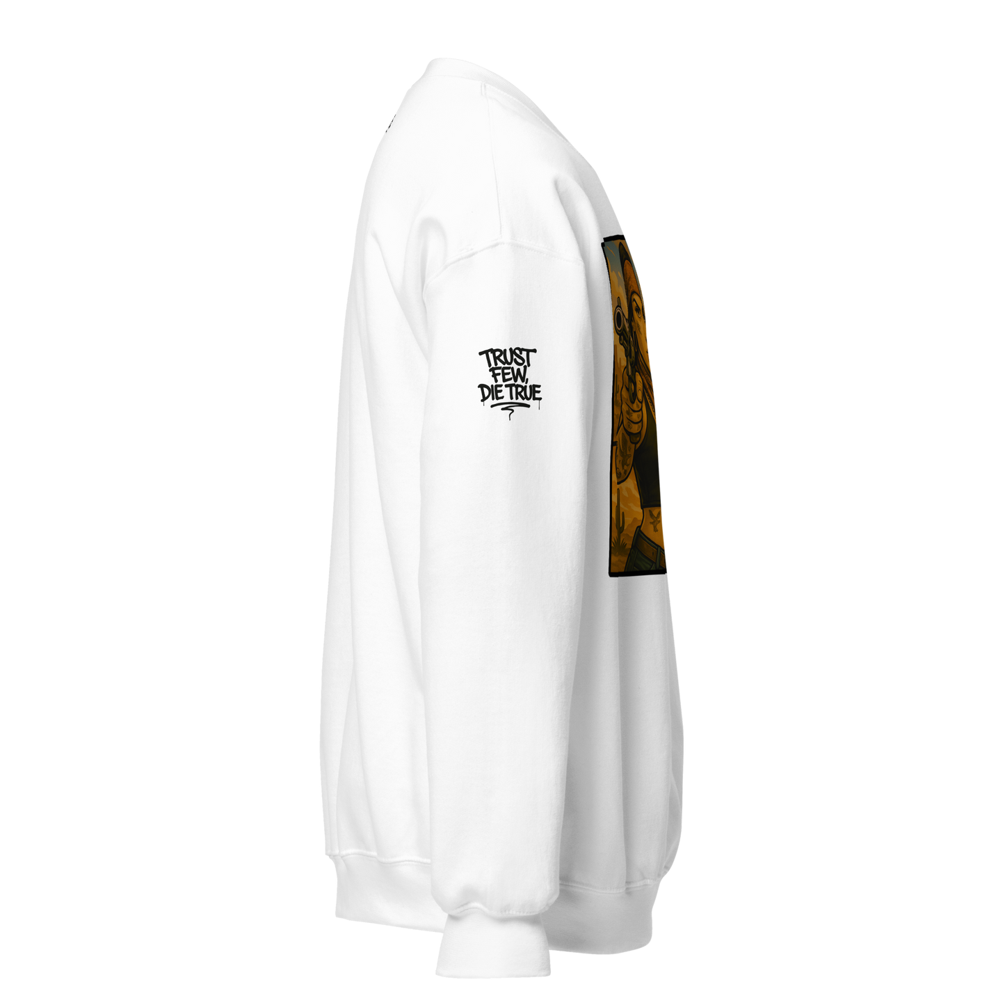 Biała bluza typu sweatshirt (przód)