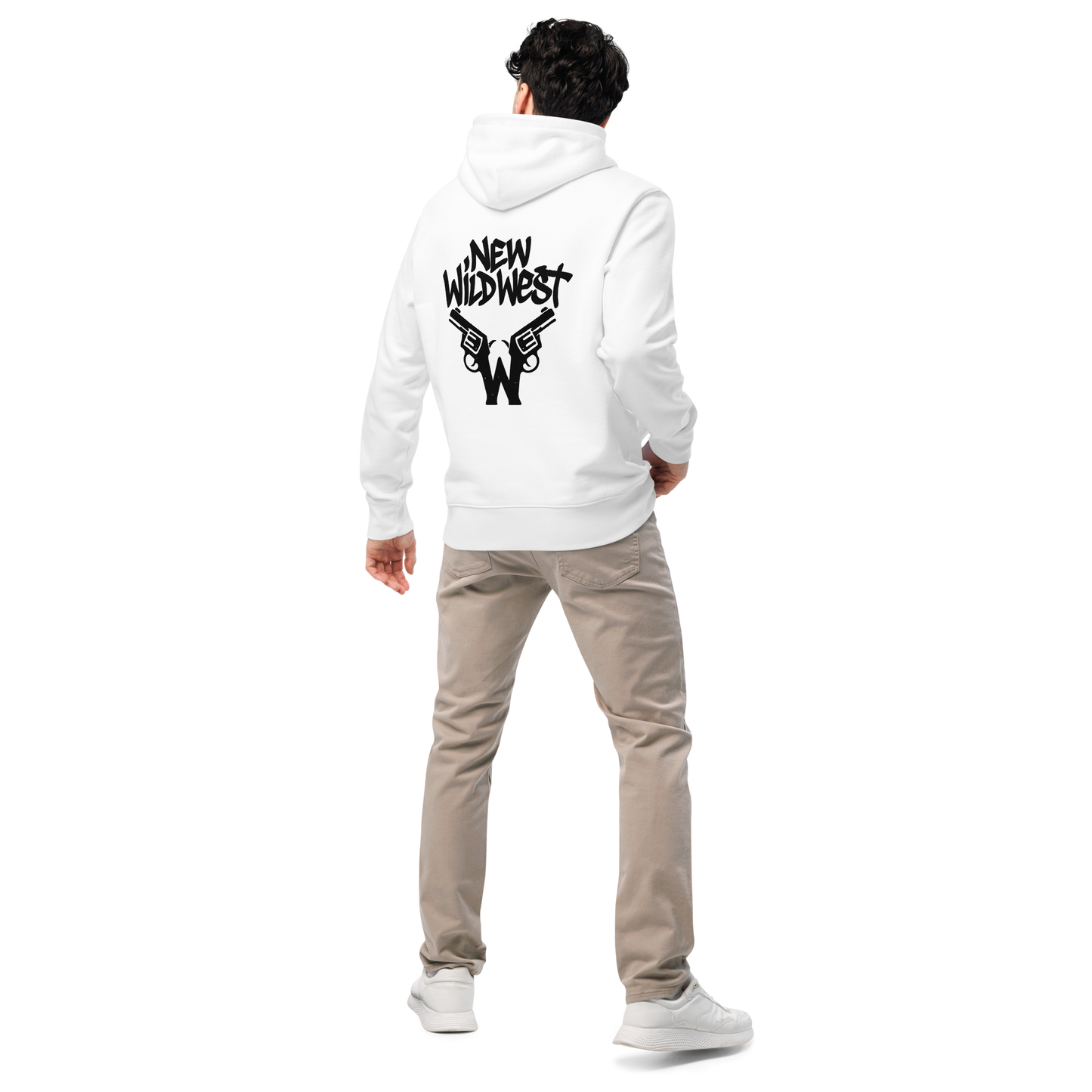 Biała hoodie premium