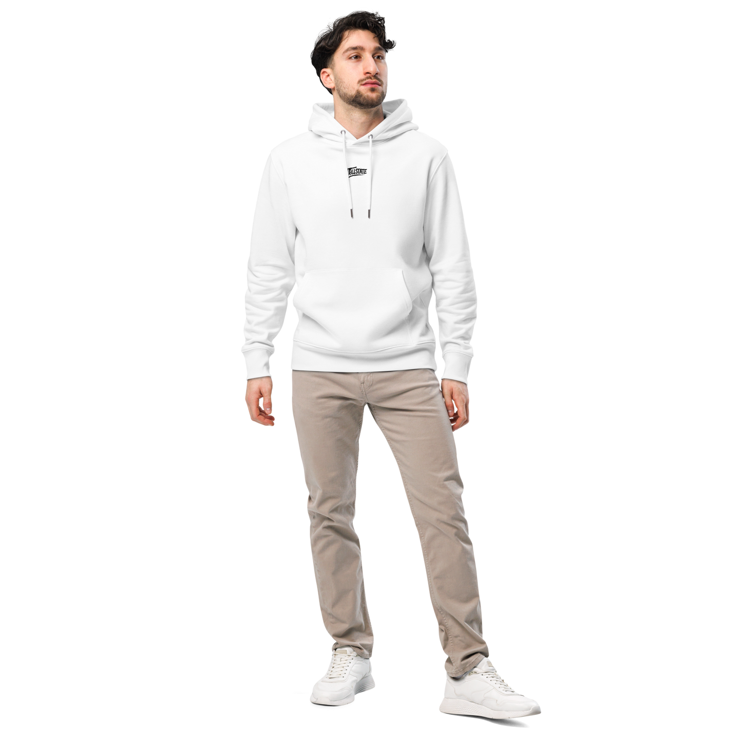 Biała hoodie premium