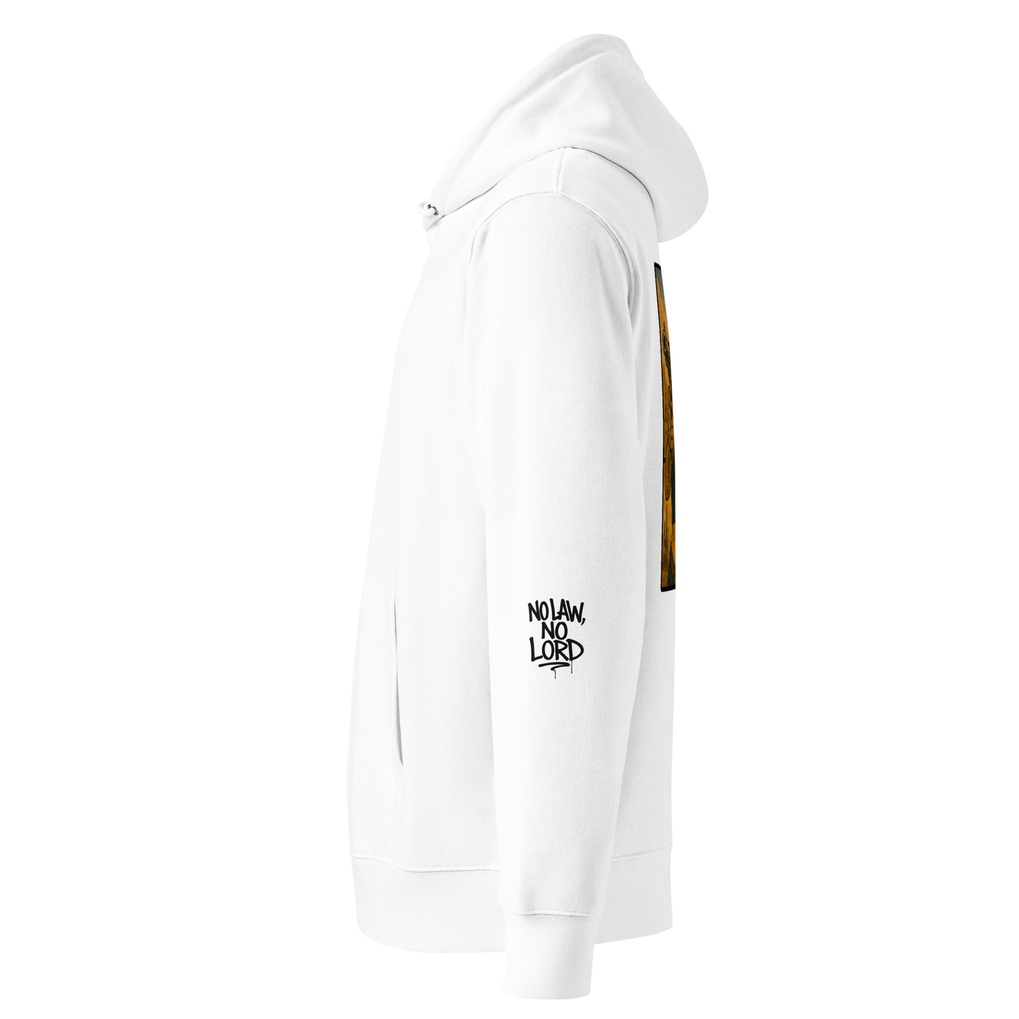 Biała hoodie premium (tył)