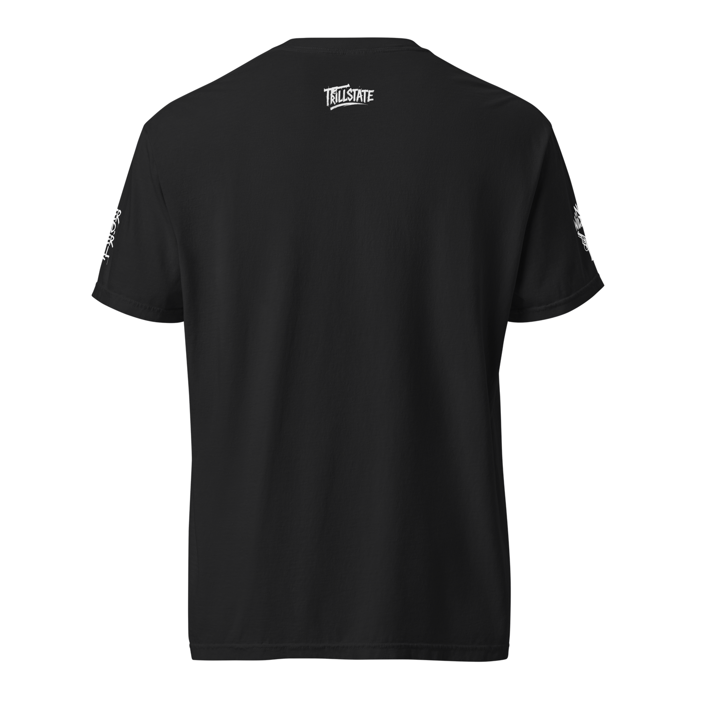 Czarny t-shirt heavyweight (przód)