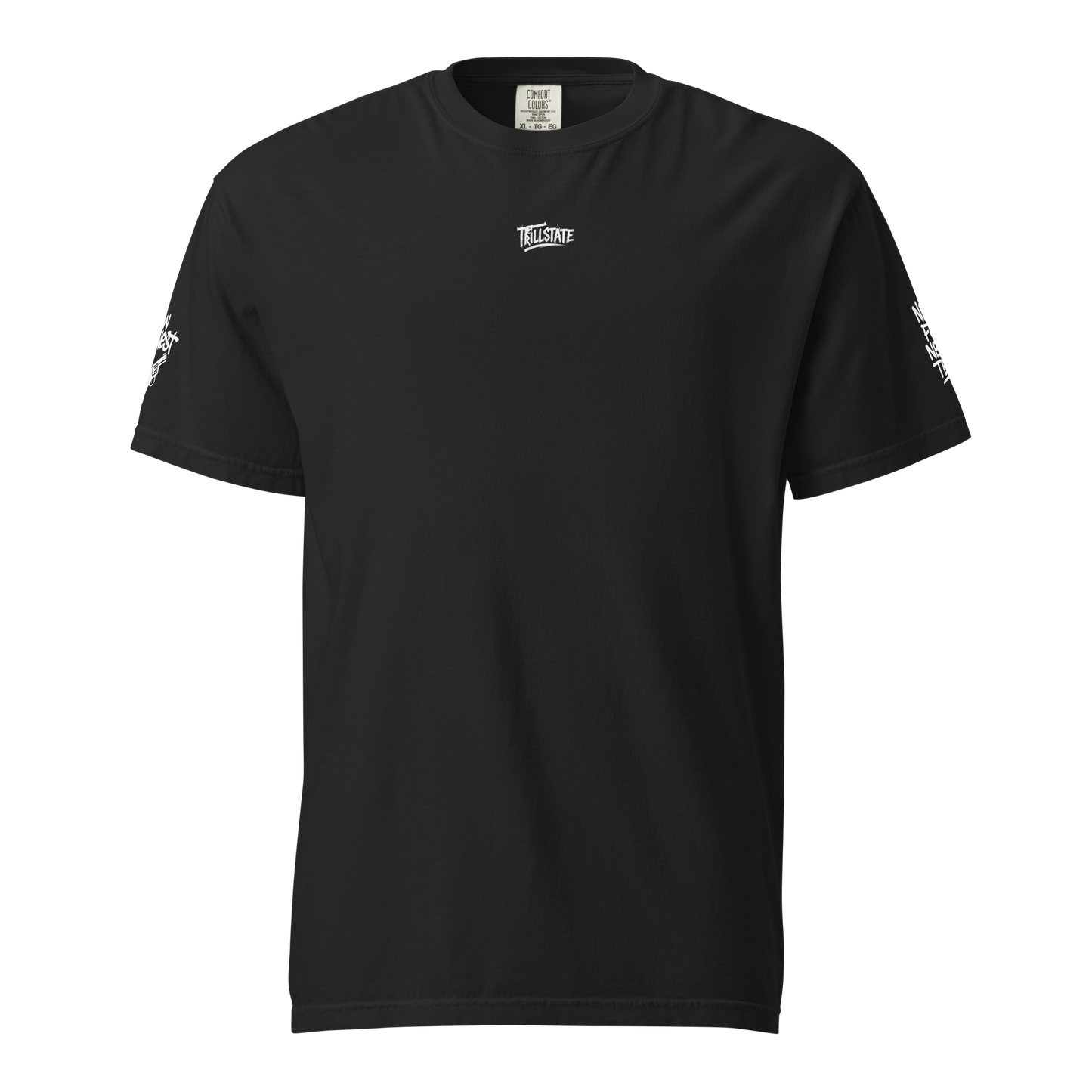 Czarny t-shirt heavyweight (tył)
