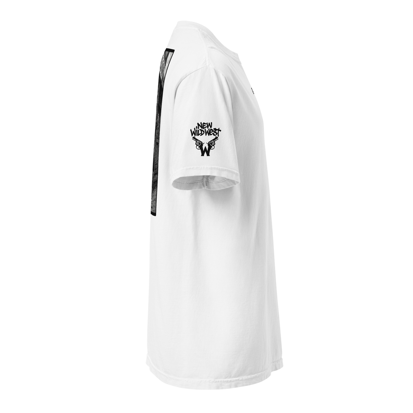 Biały t-shirt heavyweight (tył)