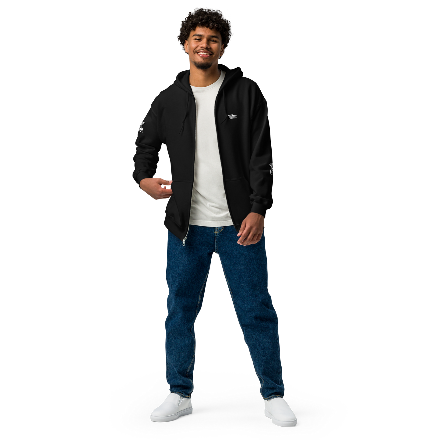 Czarna zip hoodie