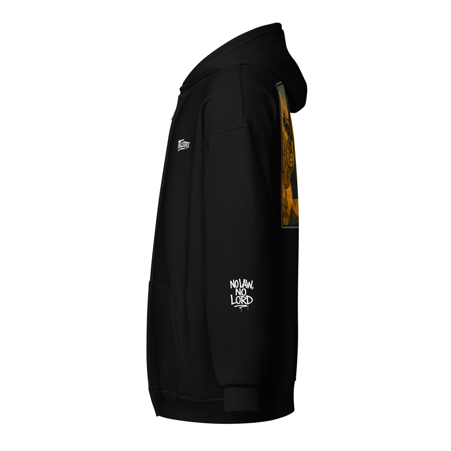 Czarna zip hoodie