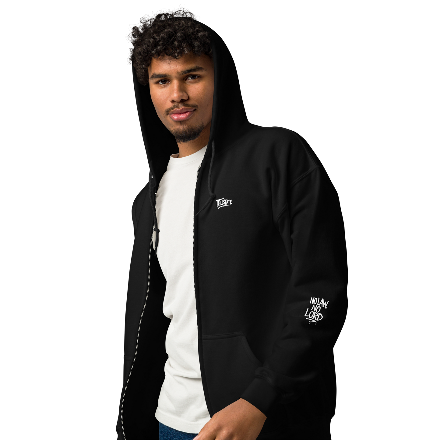 Czarna zip hoodie