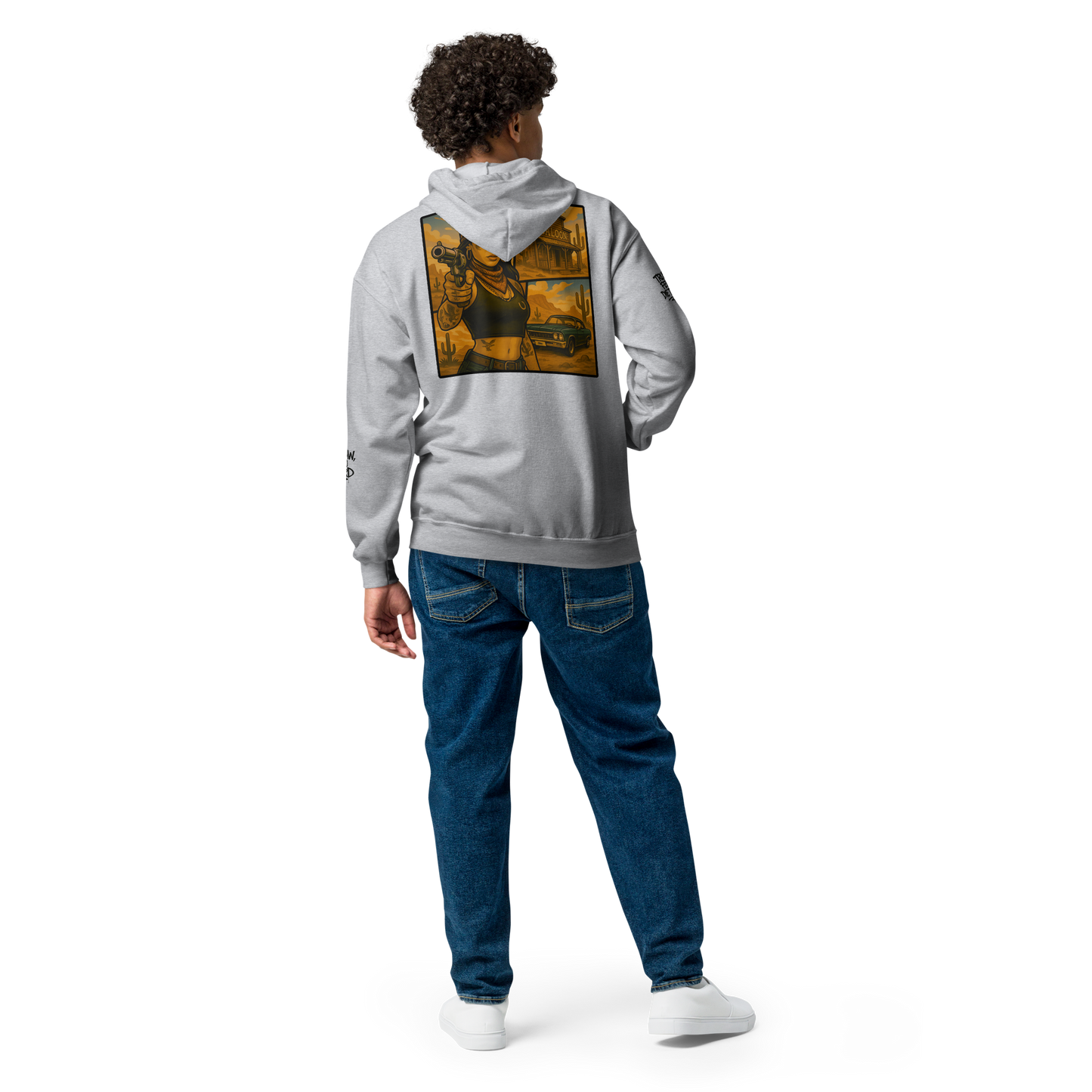 Szara zip hoodie