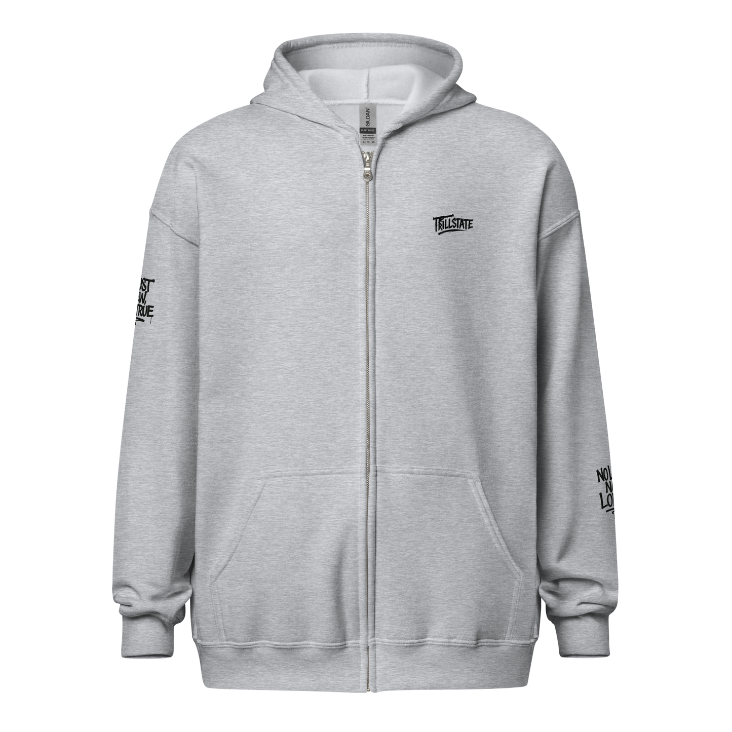 Szara zip hoodie