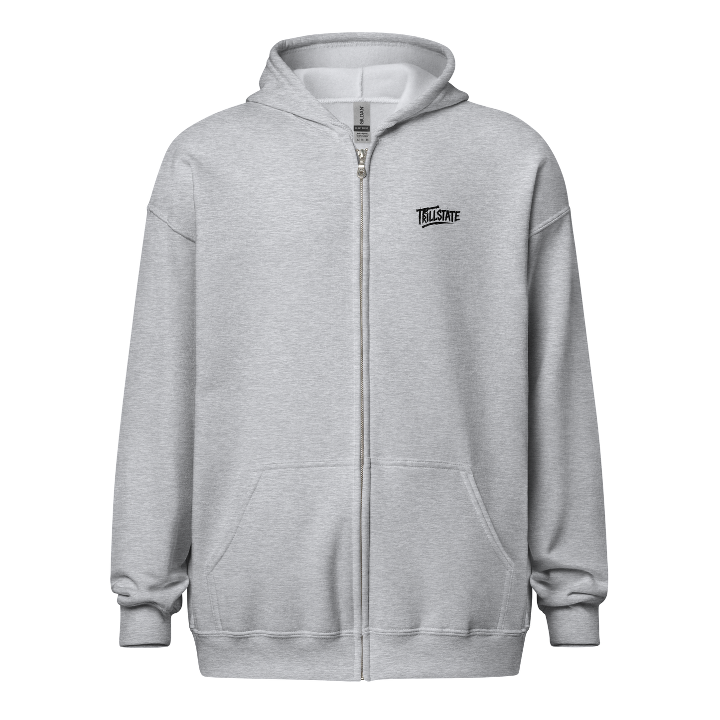 Szara zip hoodie