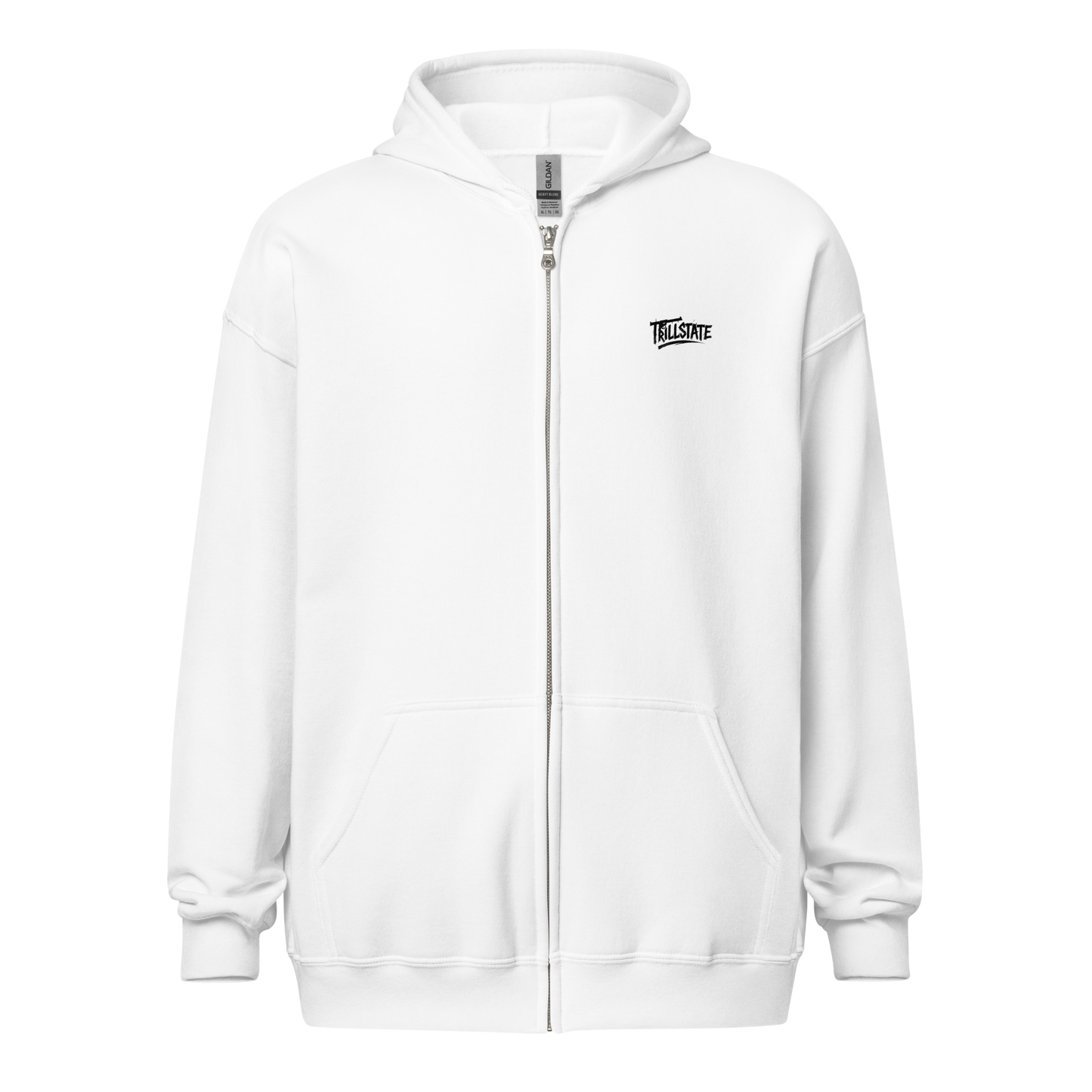 Biała zip hoodie