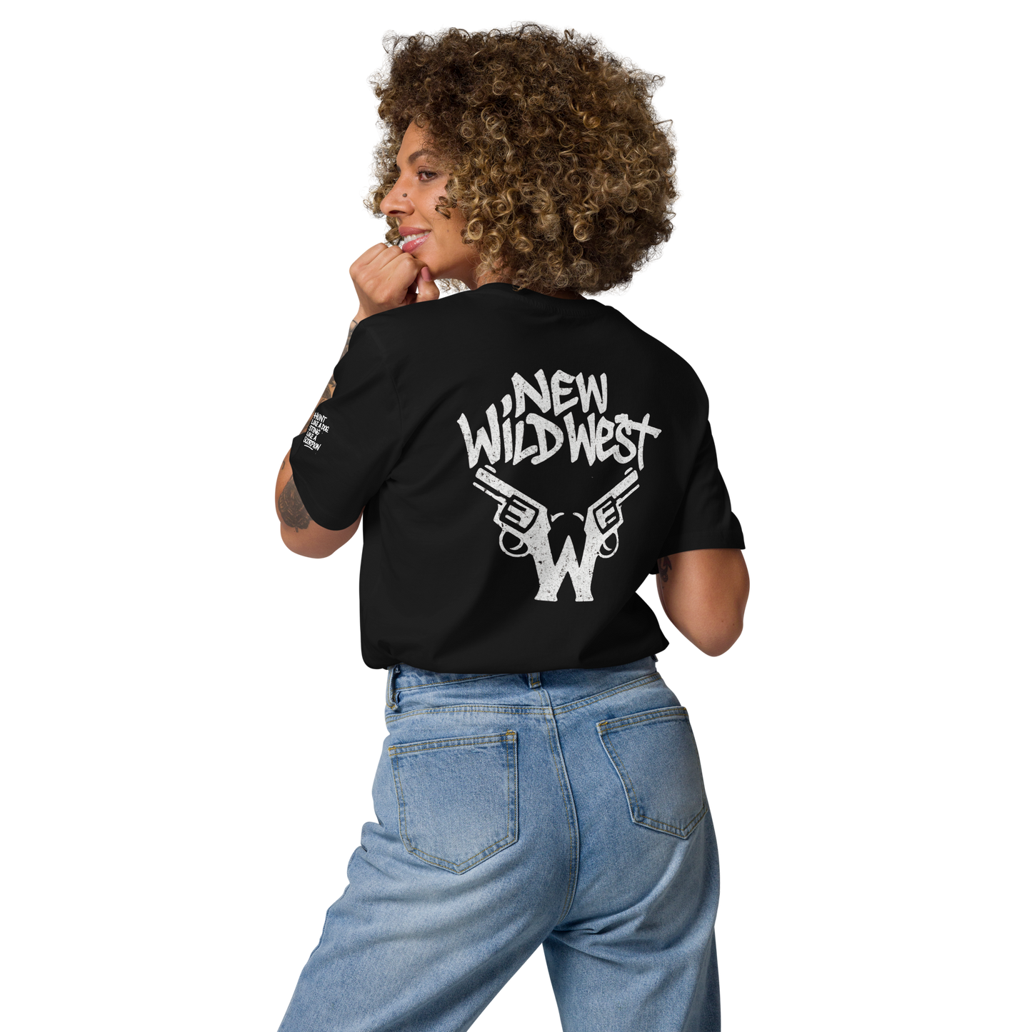 Czarny t-shirt premium