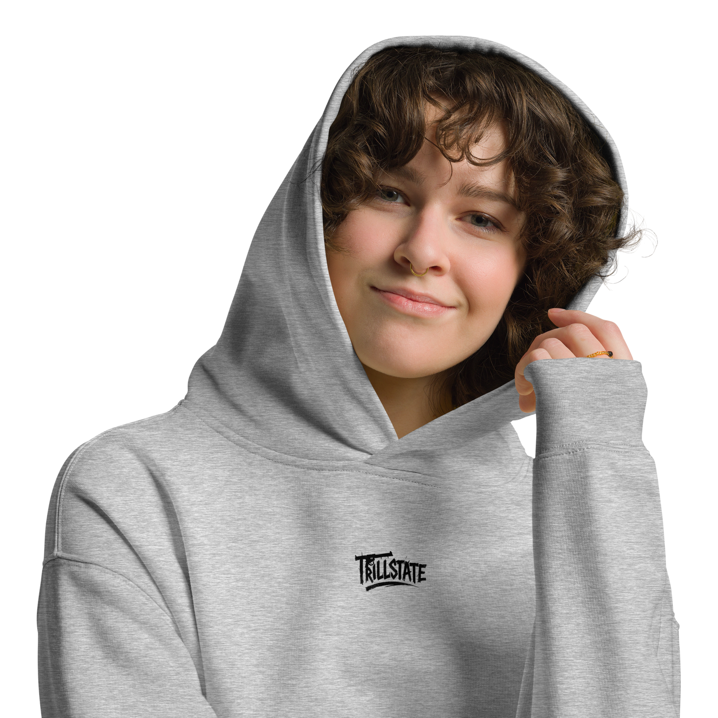 Szara hoodie oversize