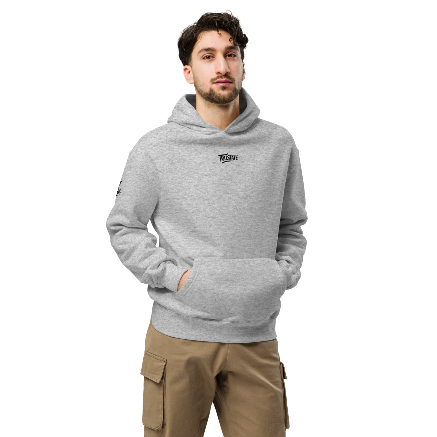 Szara hoodie oversize
